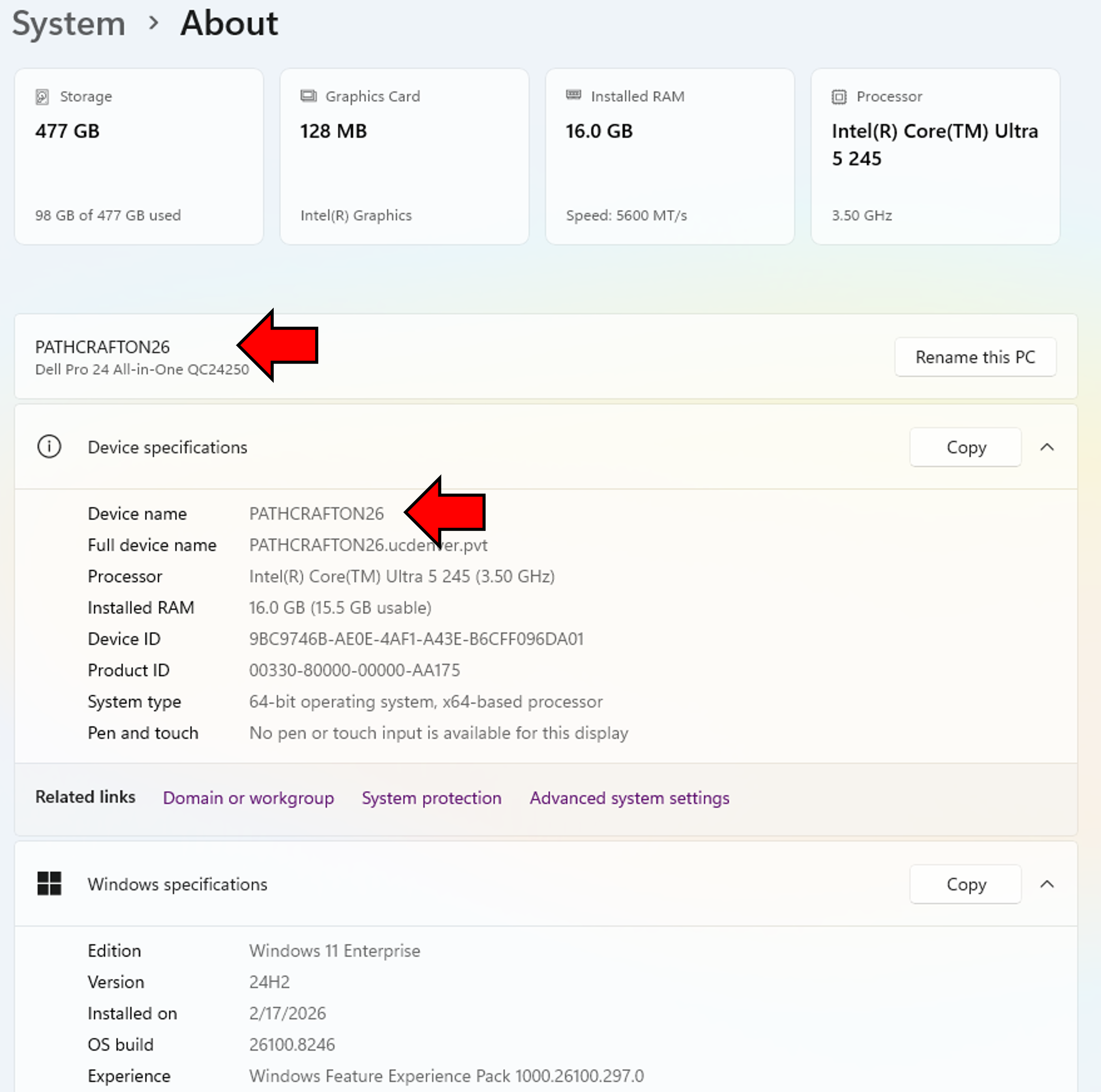 Settings showing PC name + arrow.png